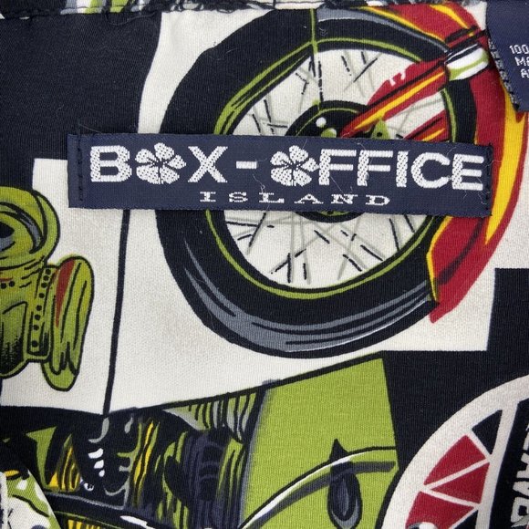 Mens Size 4X Button Up Shirt Motorcycle Short Sleeve Box Office Island *READ - Picture 3 of 7